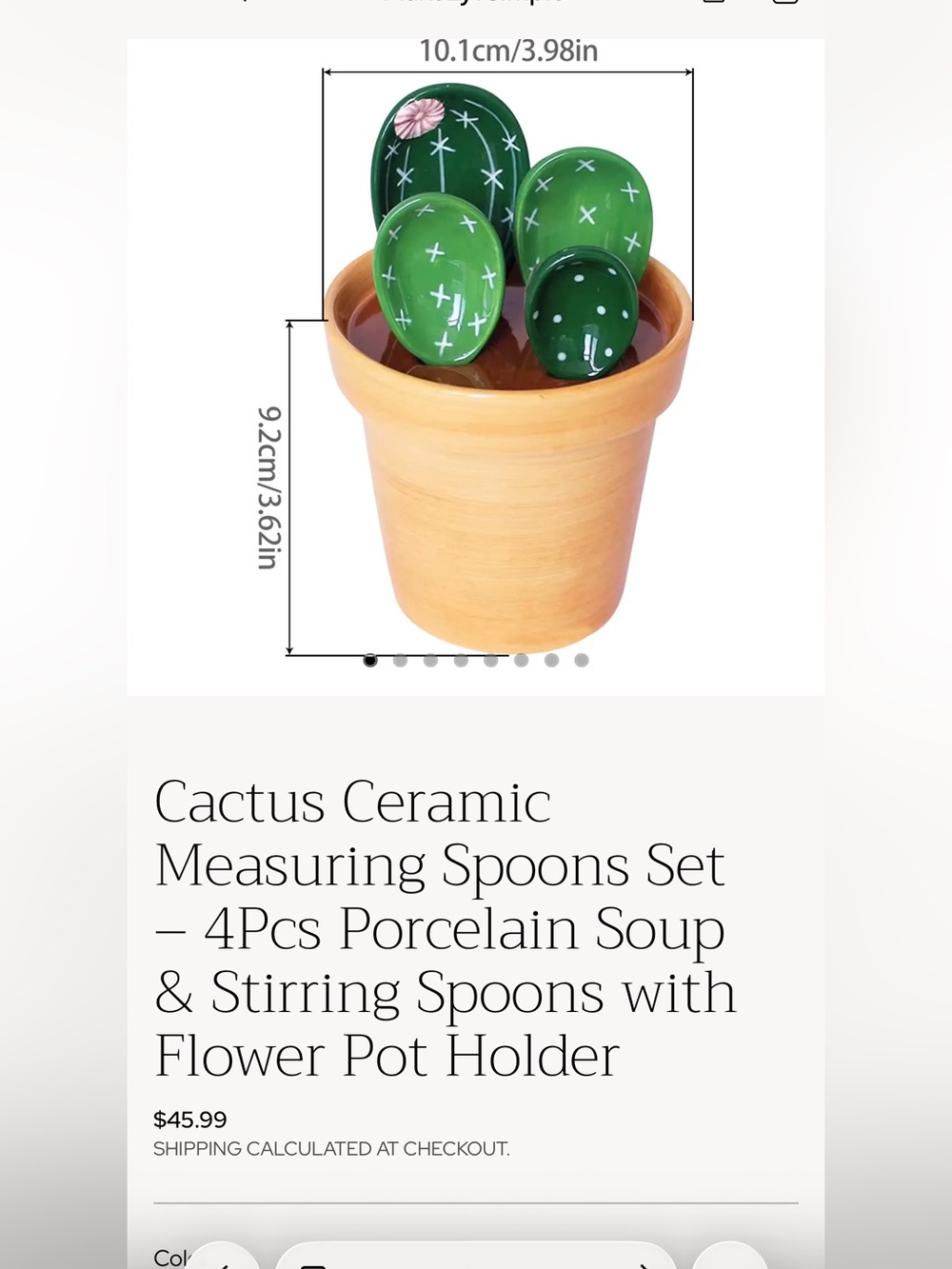 Cactus Flower Pot Measuring Spoon Set - Picture 5 of 13